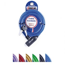 CABLE CANDADO SILVERLINE 10X900 MM