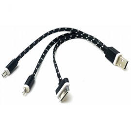 HUB USB A 30 PIN/8 PIN/MICRO USB SPECTRA (FLAT)