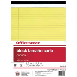 BLOCK TAMANO CARTA  CANARIO OFFICE DEPOT
