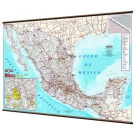 MAPA MURAL REPUBLICA MEXICANA 2017